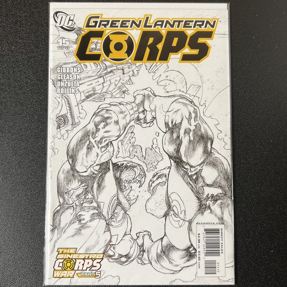 Green‎ Lantern Corps 15 Variant Oct 2007 Gibbons Gleason DC Comics